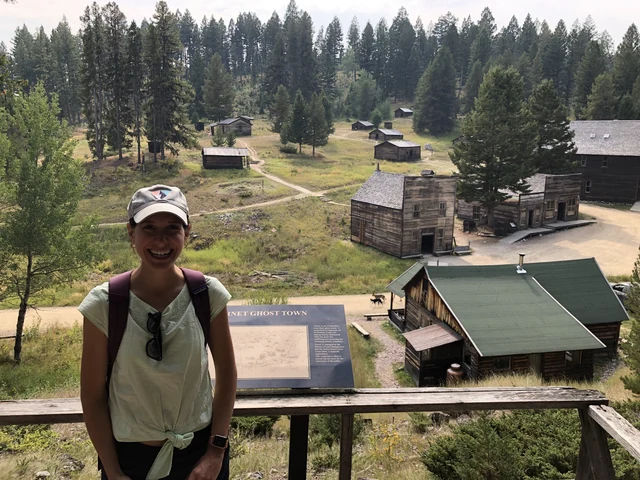 Abandoned 19th-century mining village
